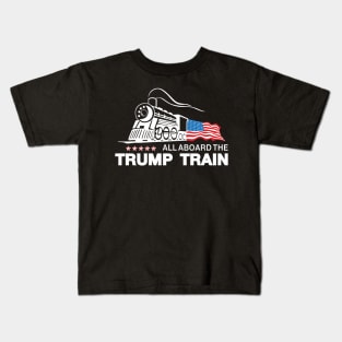 Trump Train Funny Trump Shirt Kids T-Shirt